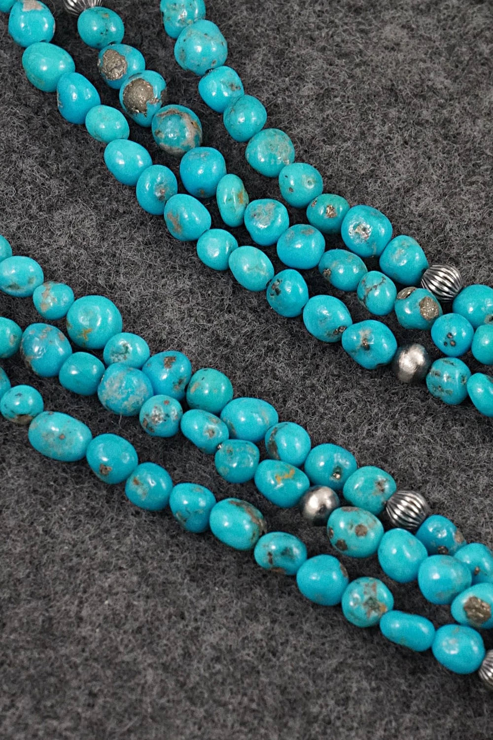 Turquoise & Sterling Silver Necklace - Theresa Skeets