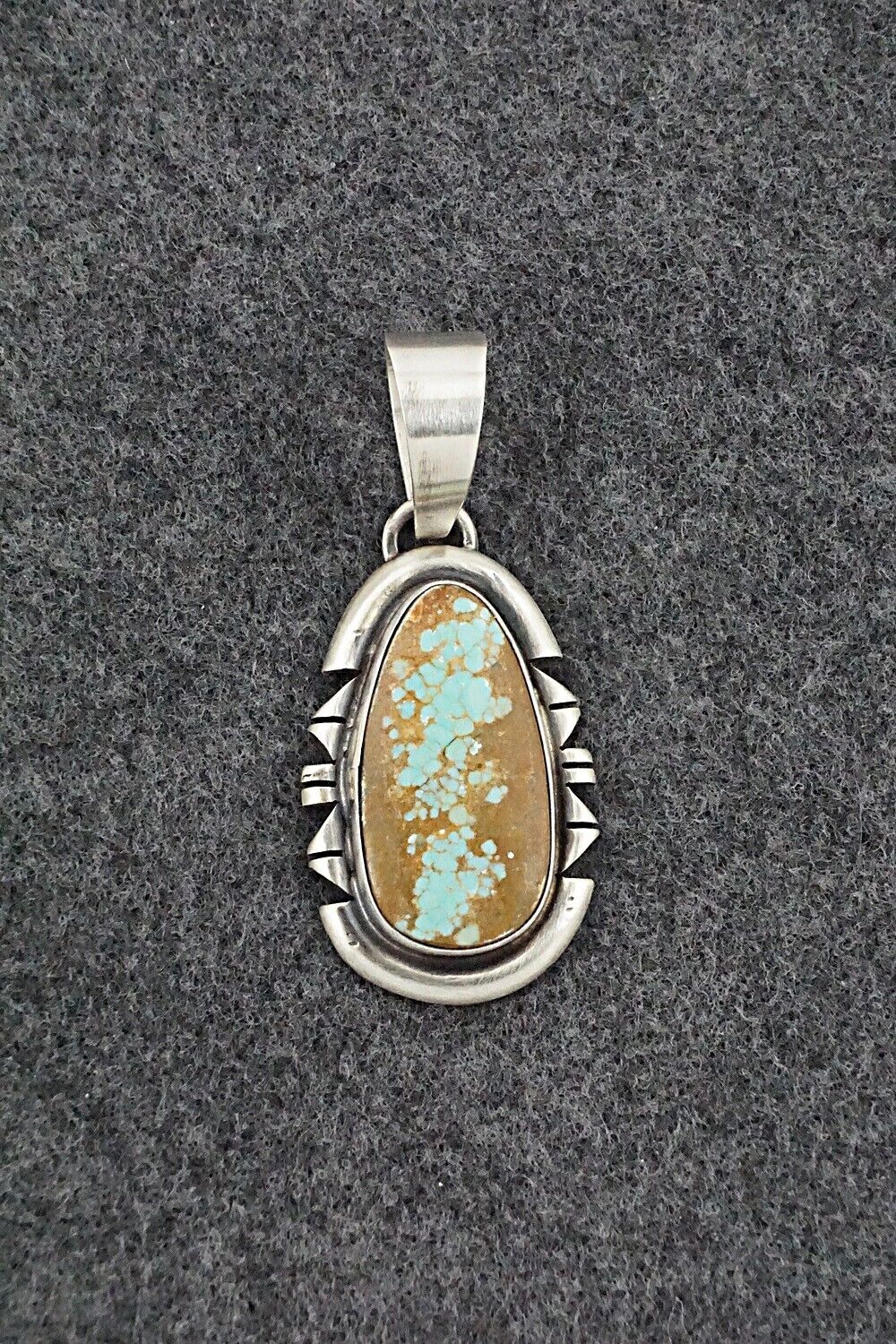 Turquoise & Sterling Silver Pendant - Randy Billy