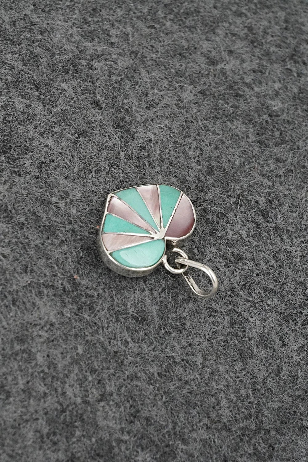 Turquoise, Mother of Pearl & Sterling Silver Pendant - Gina Dosedo