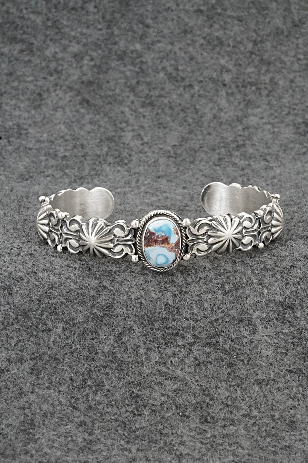 Turquoise & Sterling Silver Bracelet - Thomas Yazzie