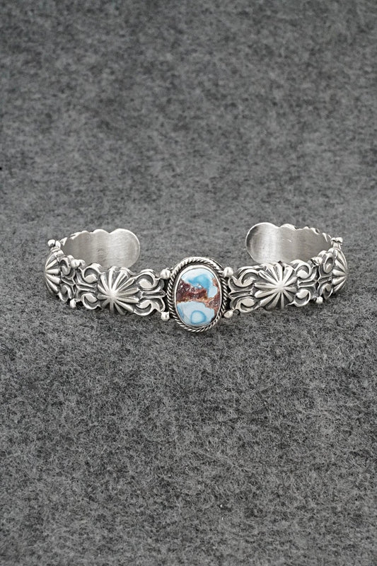Turquoise & Sterling Silver Bracelet - Thomas Yazzie