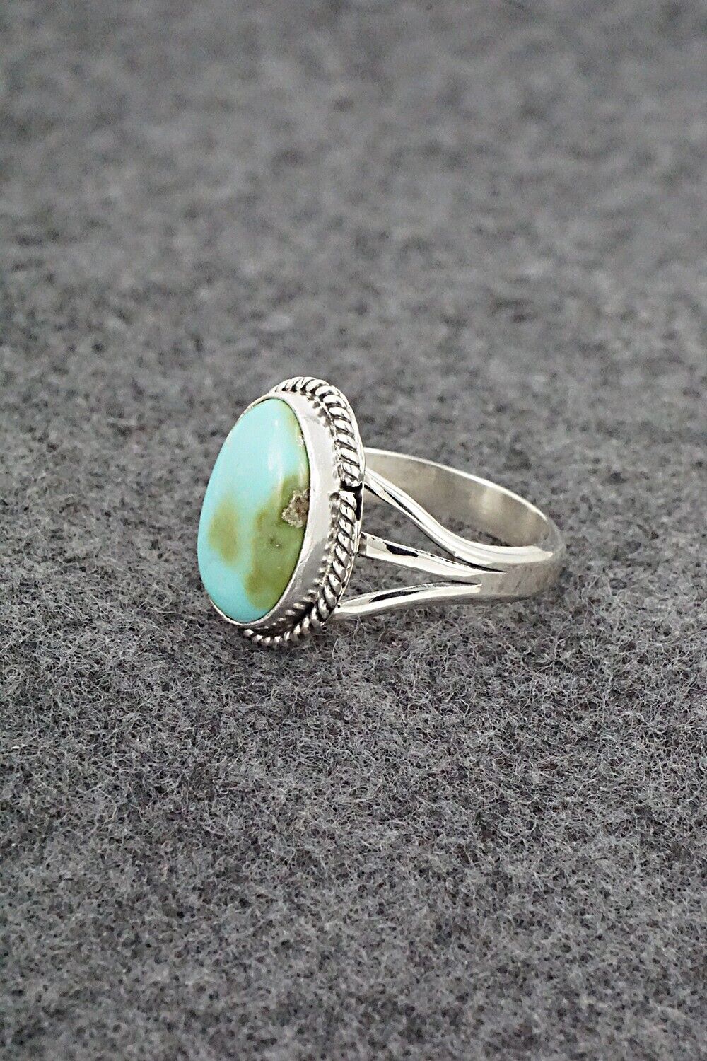 Turquoise & Sterling Silver Ring - Alice Rose Saunders - Size 7.5