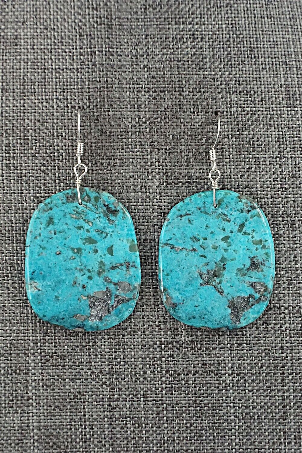 Turquoise & Sterling Silver Earrings - Joe Garcia