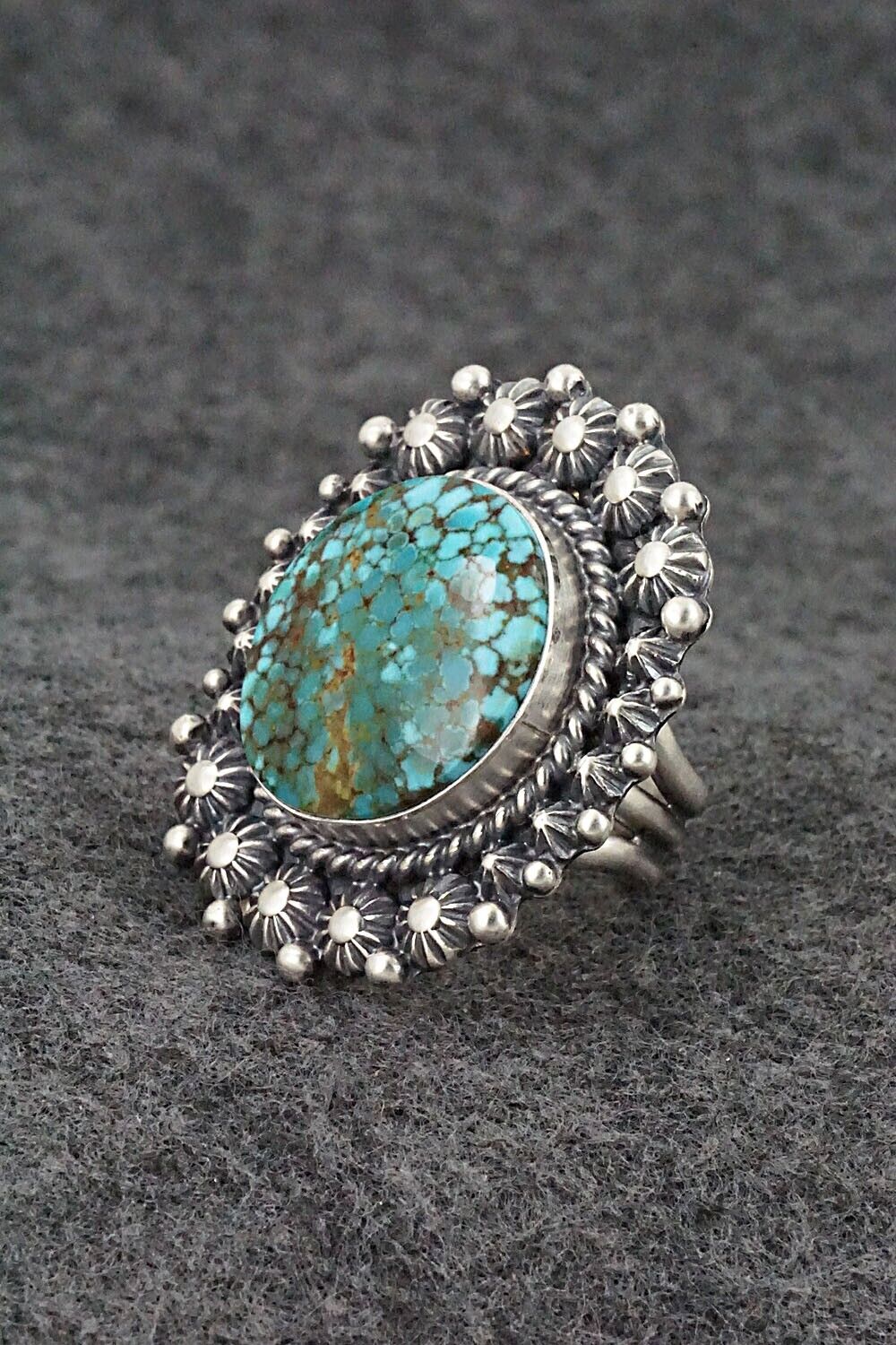 Turquoise & Sterling Silver Bracelet & Ring Set - Raymond Delgarito