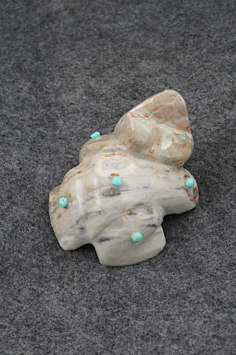 Frog Zuni Fetish Carving - Enrike Leekya