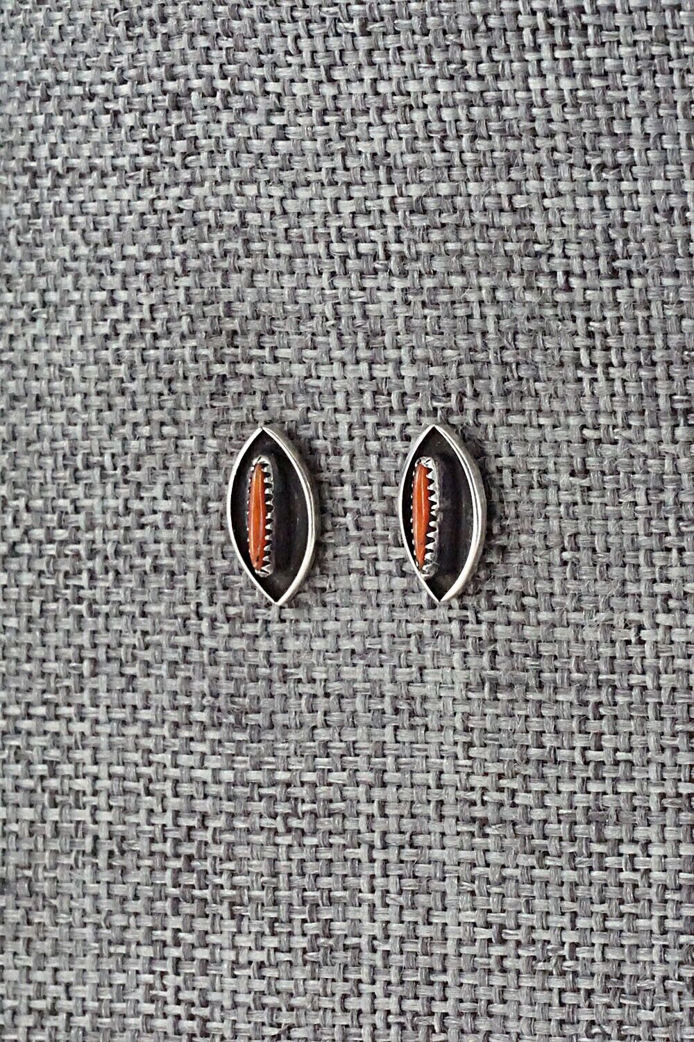 Coral & Sterling Silver Earrings - Fernando Othole