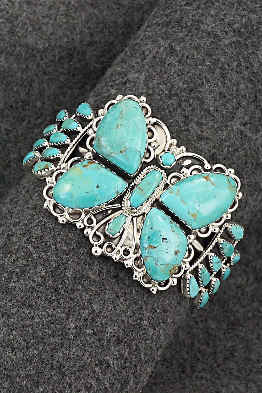 Turquoise & Sterling Silver Bracelet - Zeita Begay