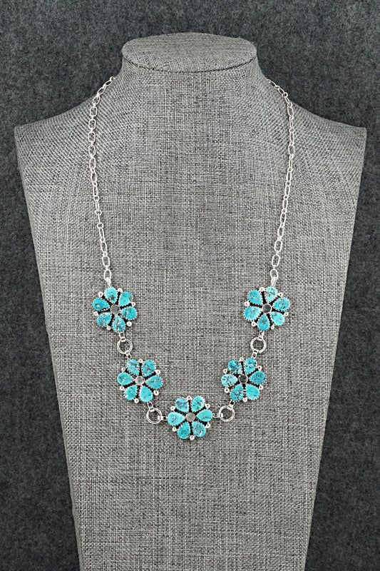 Turquoise & Sterling Silver Necklace - Anthony Brown