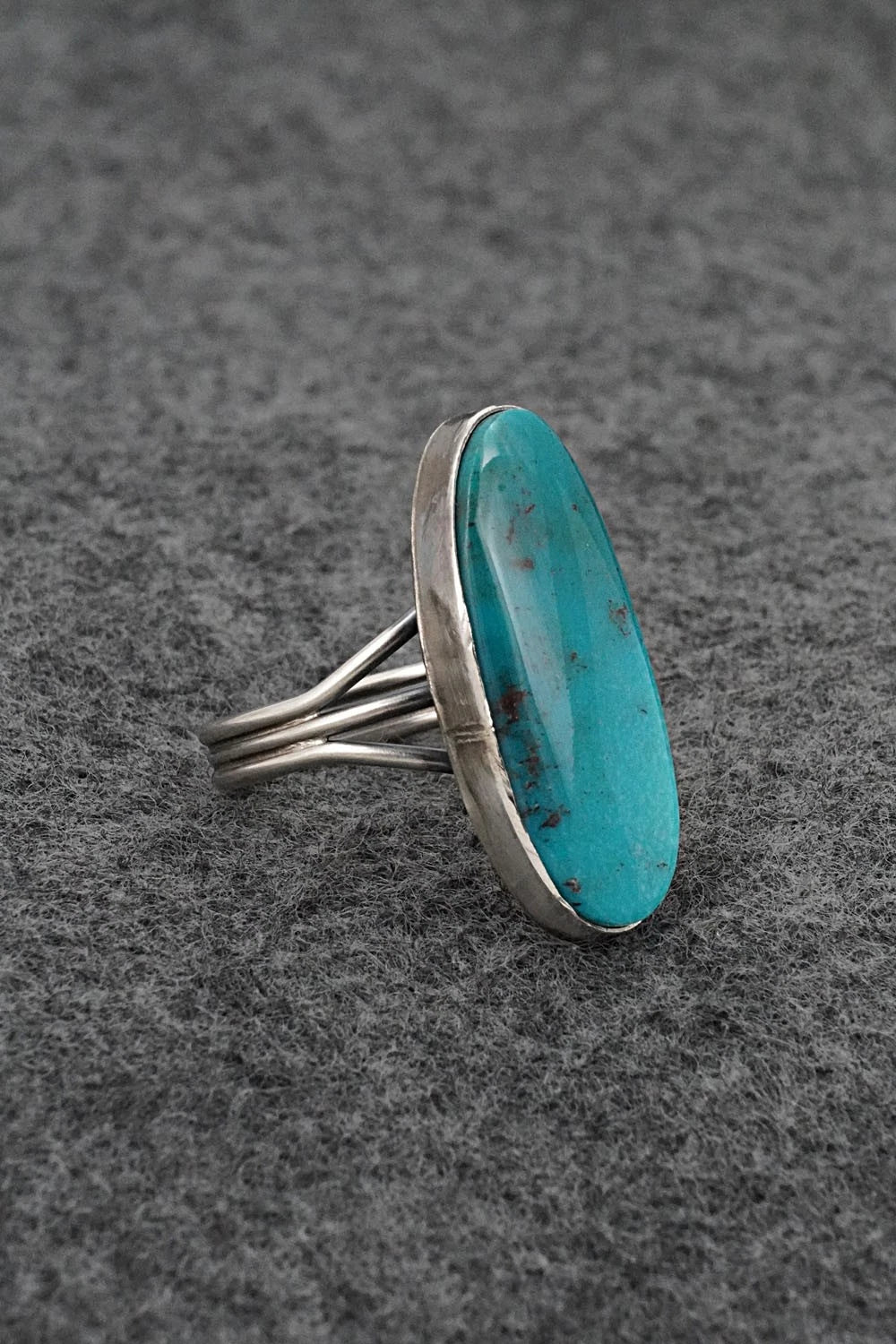 Turquoise & Sterling Silver Ring - Rena Begay - Size 8
