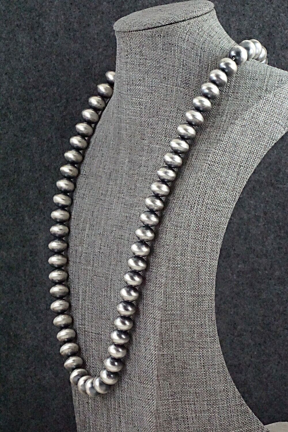 Sterling Silver Navajo Pearl Necklace - Bryannen Halwood