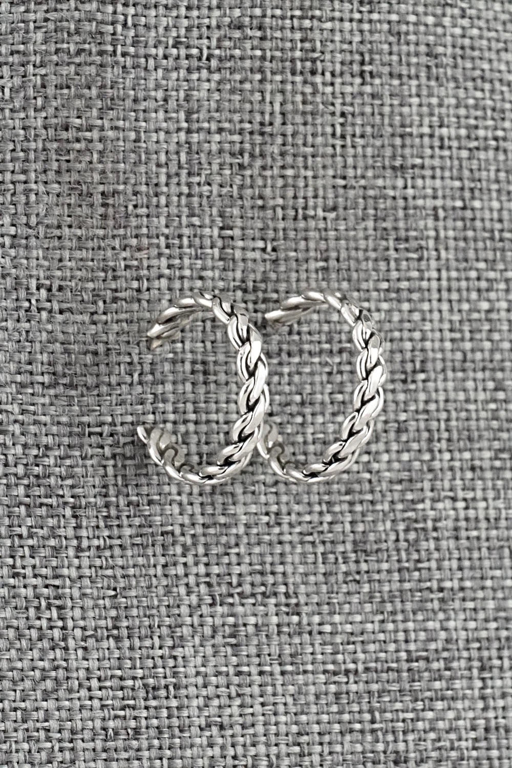 Sterling Silver Hoop Earrings - Elaine Tahe