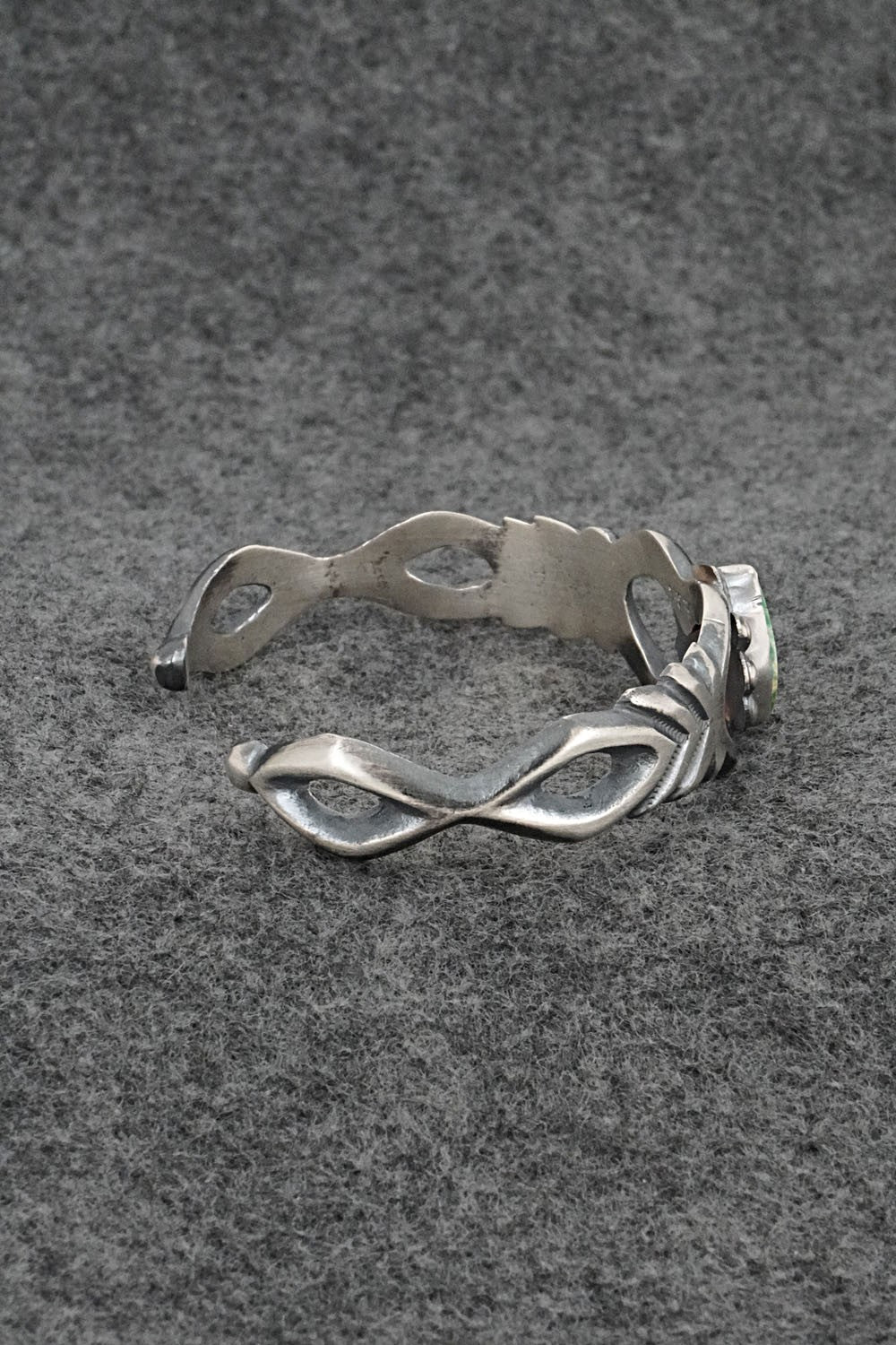 Turquoise & Sterling Silver Bracelet - Harrison Bitsue