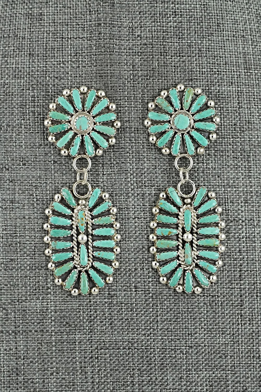 Turquoise & Sterling Silver Earrings - Philena Byjoe