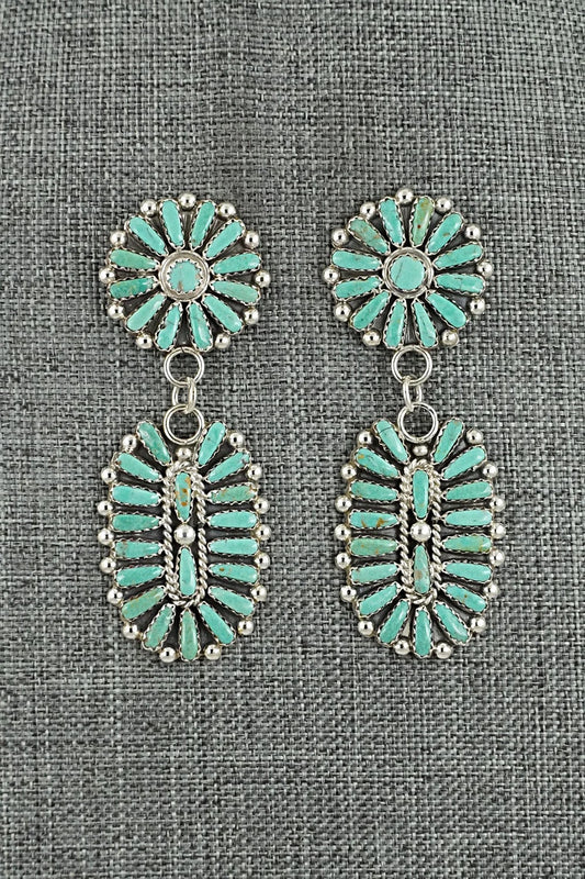 Turquoise & Sterling Silver Earrings - Philena Byjoe