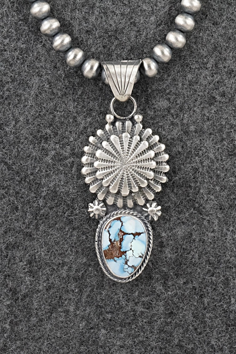 Turquoise & Sterling Silver Necklace - Sharon McCarthy