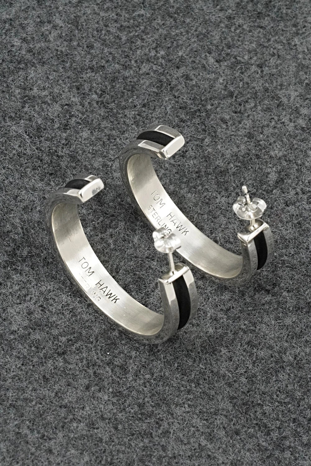 Sterling Silver Hoop Earrings - Tom Hawk