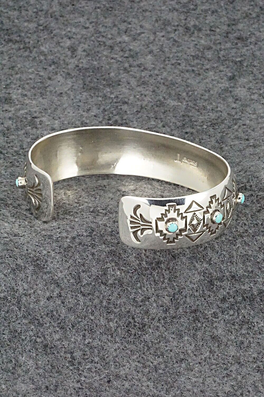 Turquoise and Sterling Silver Bracelet - Debra Lee Tahe