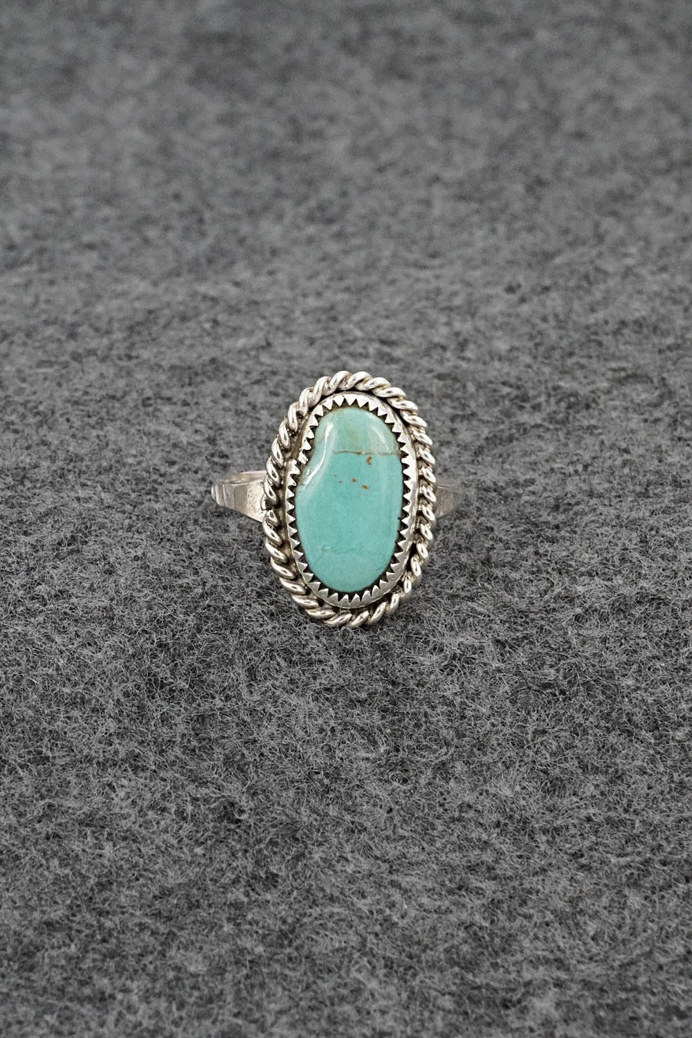 Turquoise & Sterling Silver Ring - Darius Arviso - Size 7.75