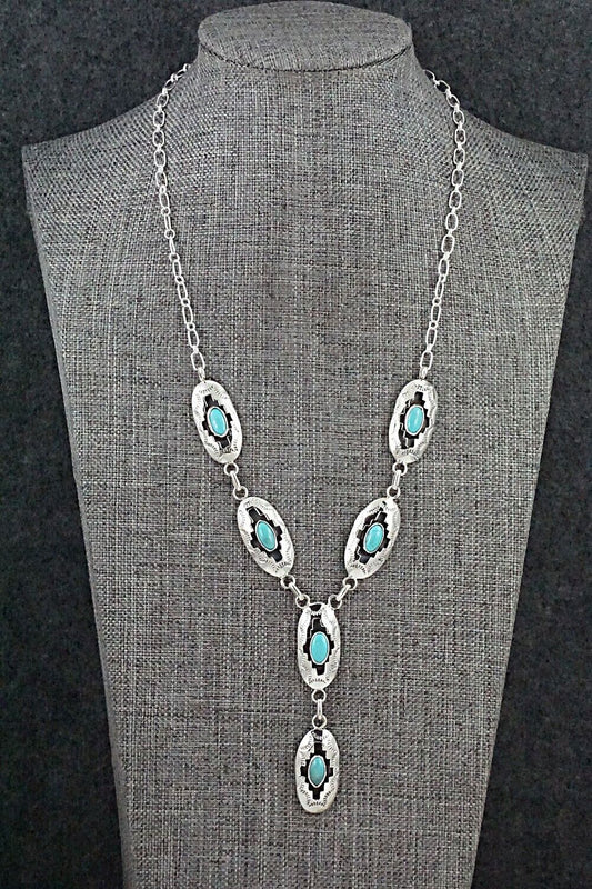 Turquoise & Sterling Silver Necklace - Bobby Platero