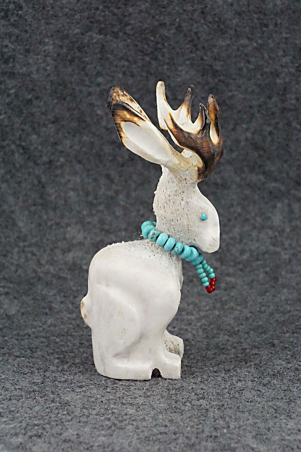 Jackalope Zuni Fetish Carving - Andres Lementino
