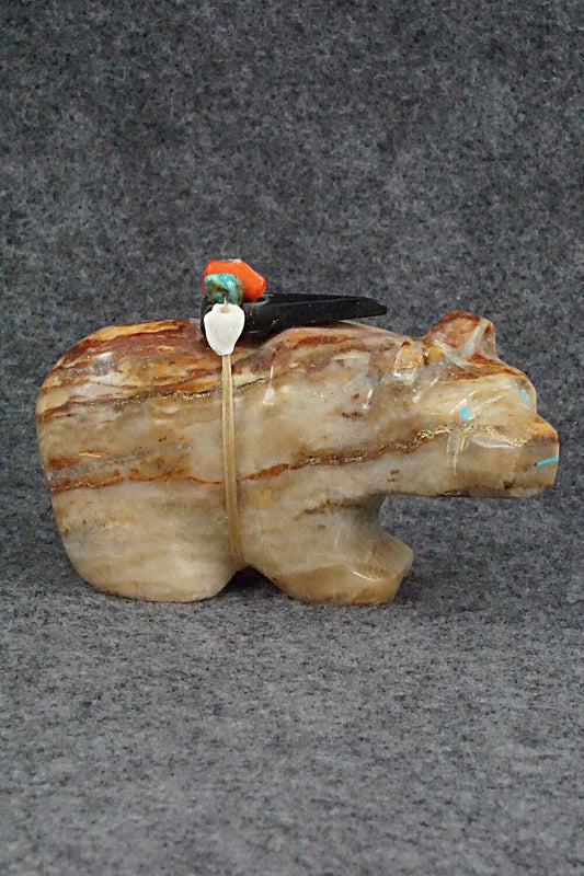 Bear Zuni Fetish Carving - Rodney Laiwakete