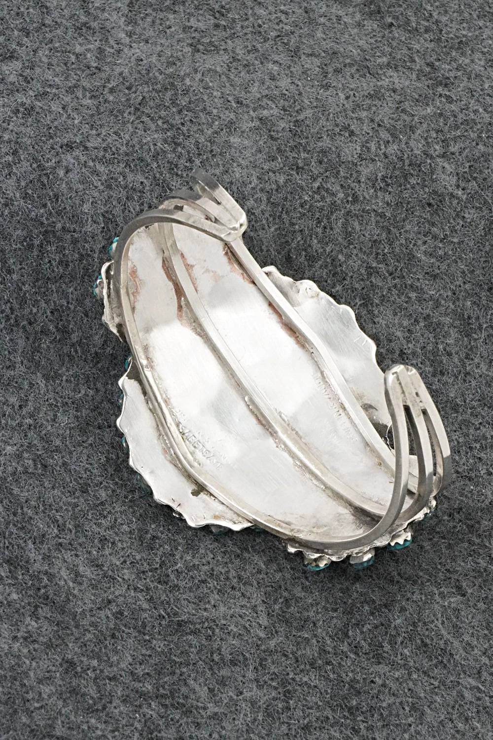 Turquoise & Sterling Silver Bracelet - Griffin & Vangie Tsabetsaye