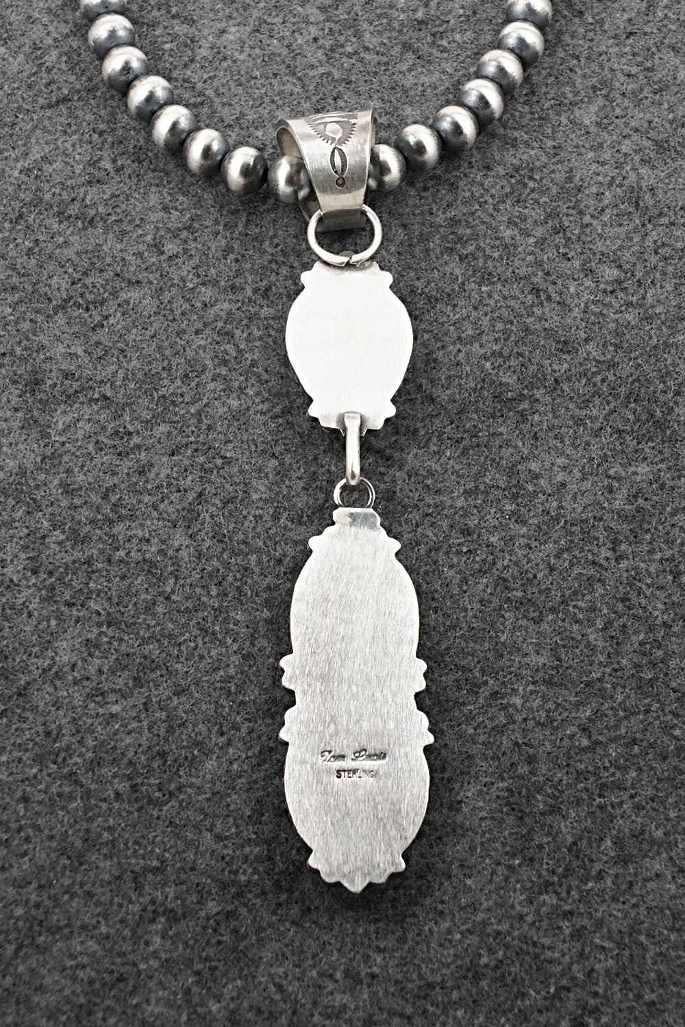 Turquoise & Sterling Silver Necklace - Tom Lewis