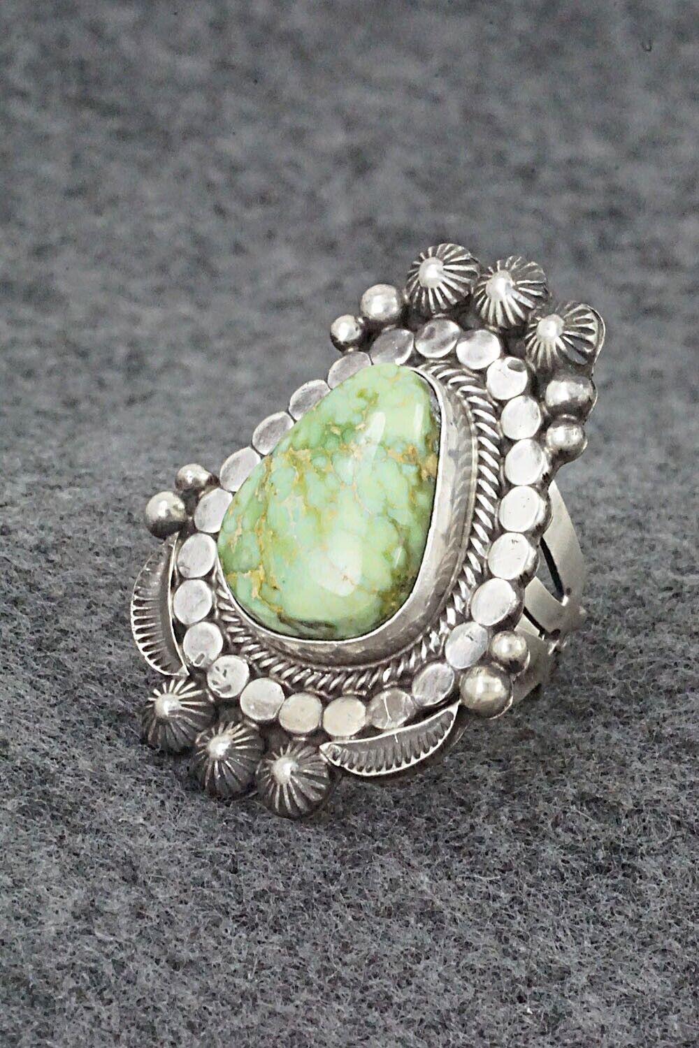 Turquoise & Sterling Silver Ring - Tom Lewis - Size 6
