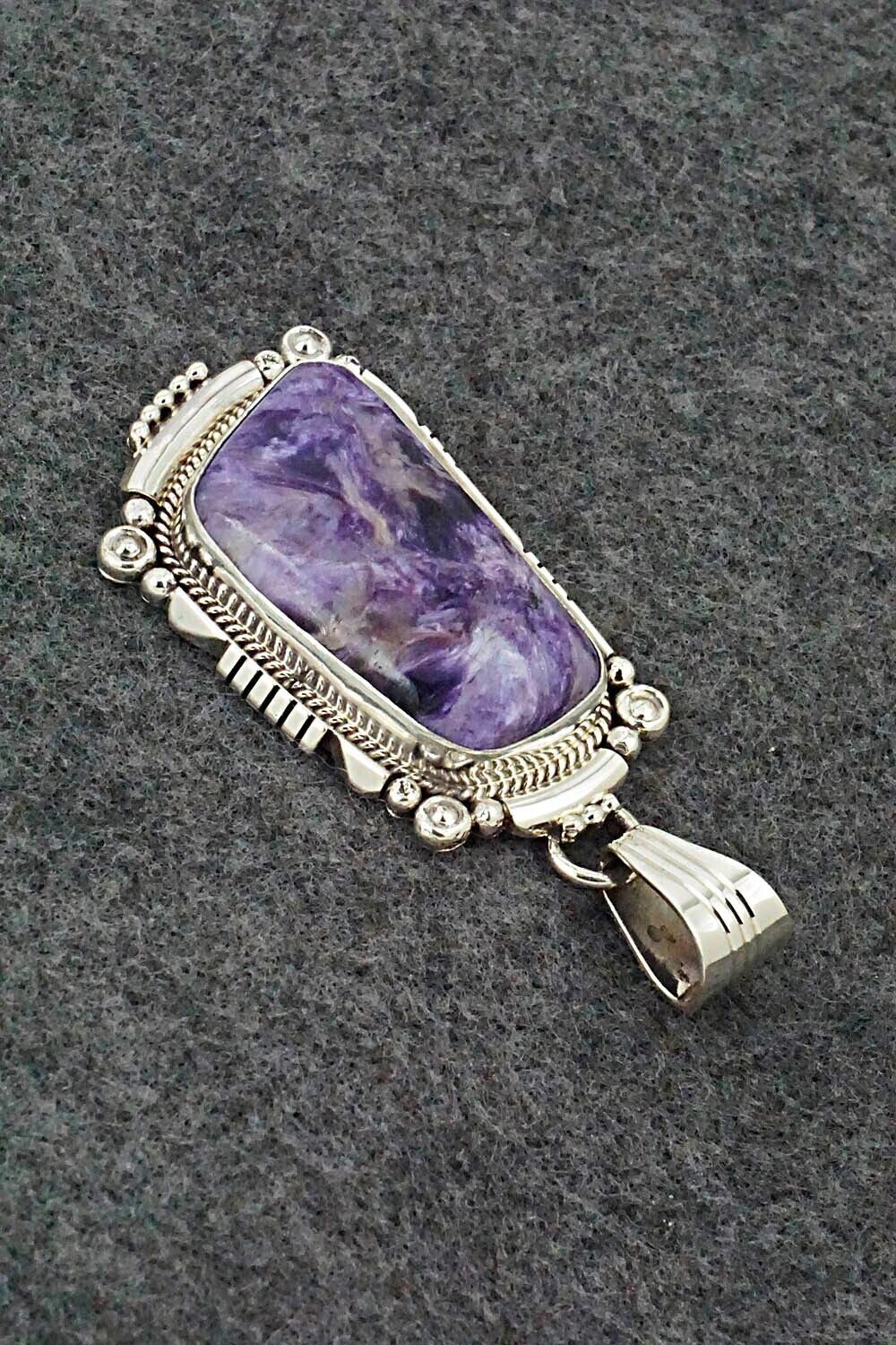 Charoite & Sterling Silver Pendant - Daniel Benally