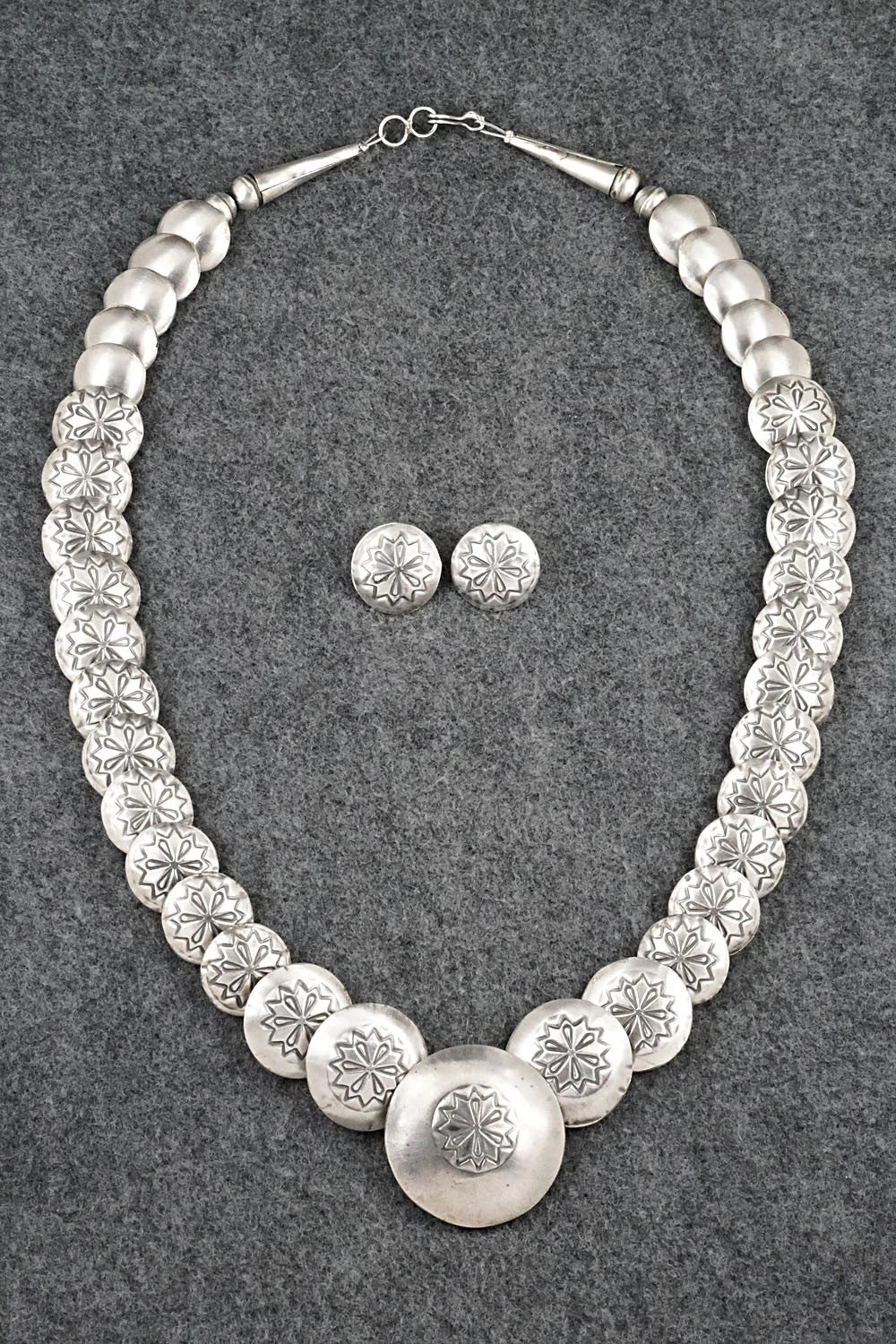 Sterling Silver Necklace and Earrings Set - Tim Thompson