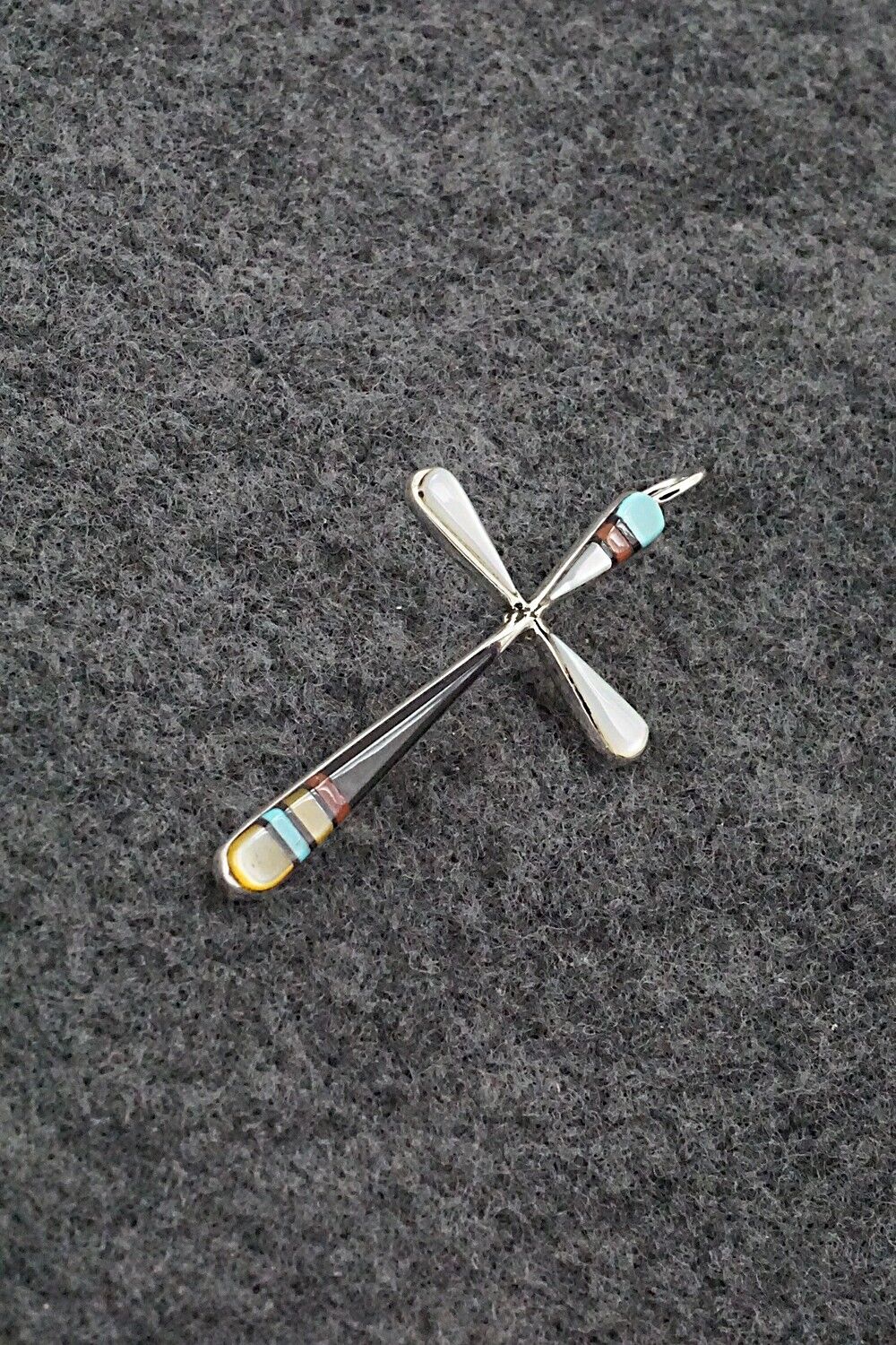 Multi Stone & Sterling Silver Pendant - Sylvester Noche