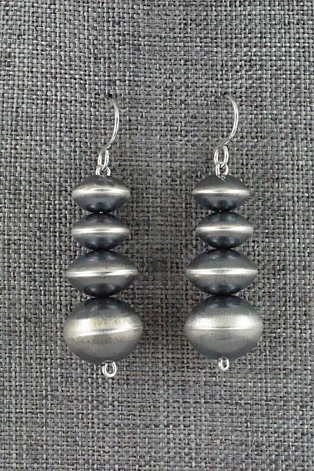Sterling Silver Navajo Pearl Earrings - Tonisha Haley