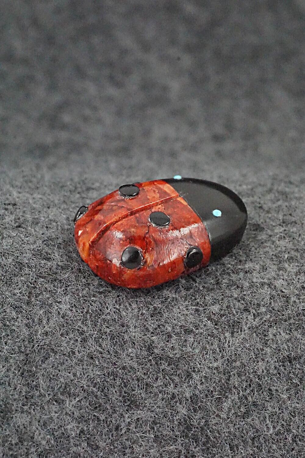 Ladybug Zuni Fetish Carving - Reynold Lunasee