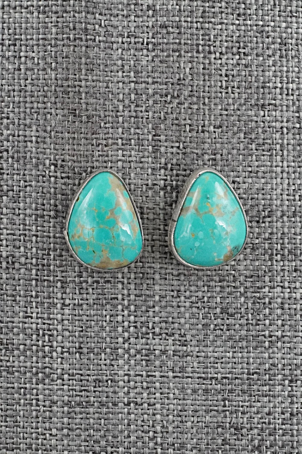 Turquoise & Sterling Silver Earrings - Rosemary Saunders