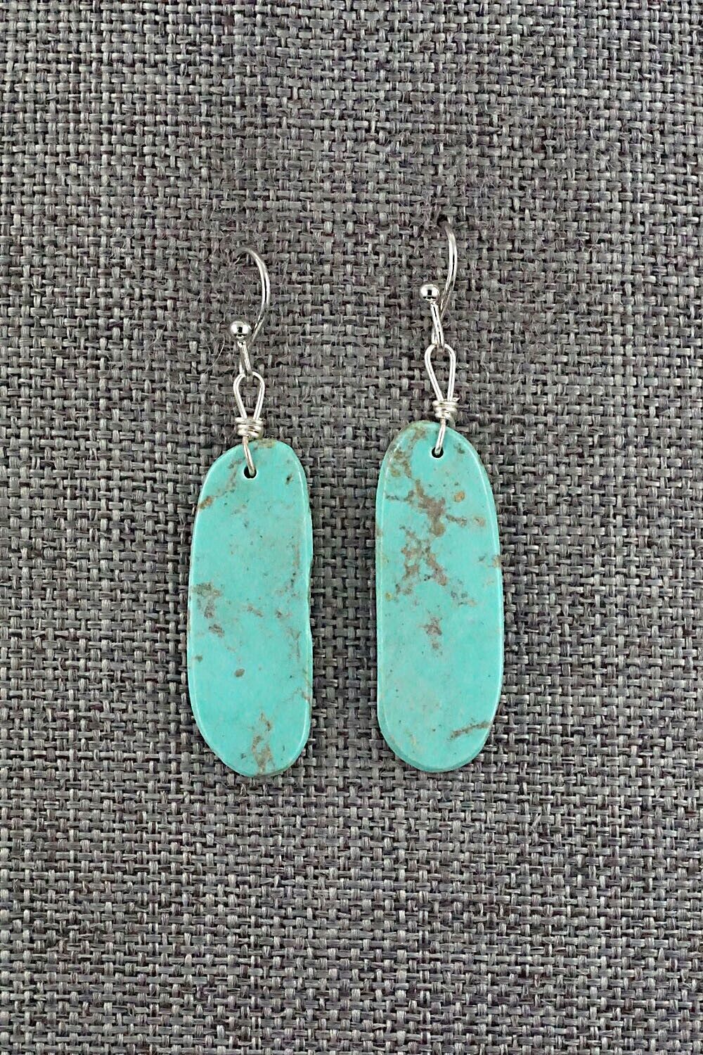Turquoise & Sterling Silver Earrings - Joe Garcia