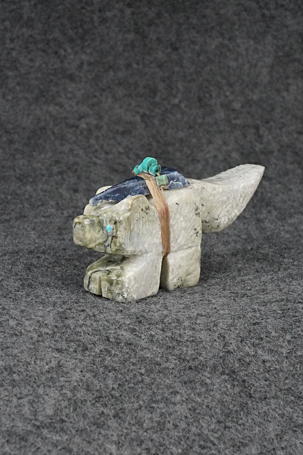 Wolf Zuni Fetish Carving - Danny Lonjose