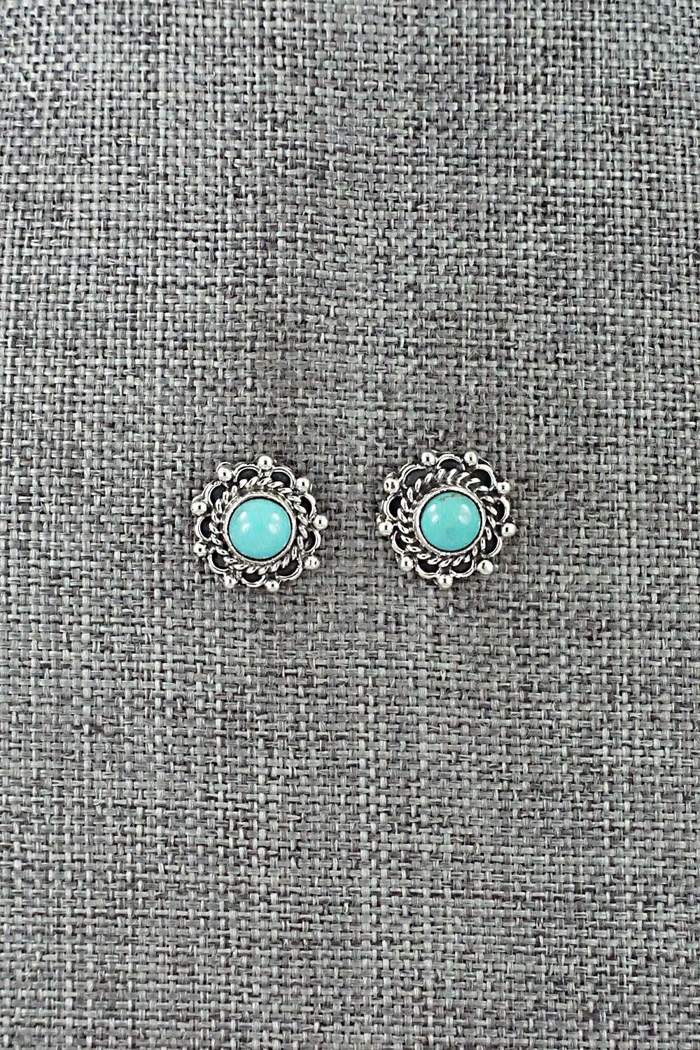 Turquoise & Sterling Silver Earrings - Emery Spencer