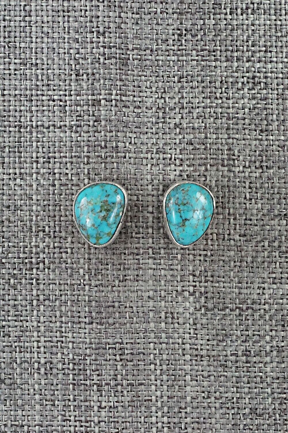 Turquoise & Sterling Silver Earrings - Marco Begaye