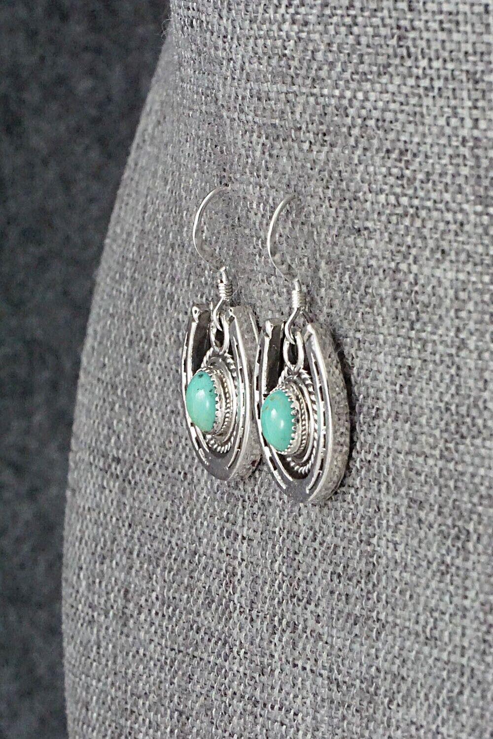 Turquoise and Sterling Silver Earrings - Sharon McCarthy