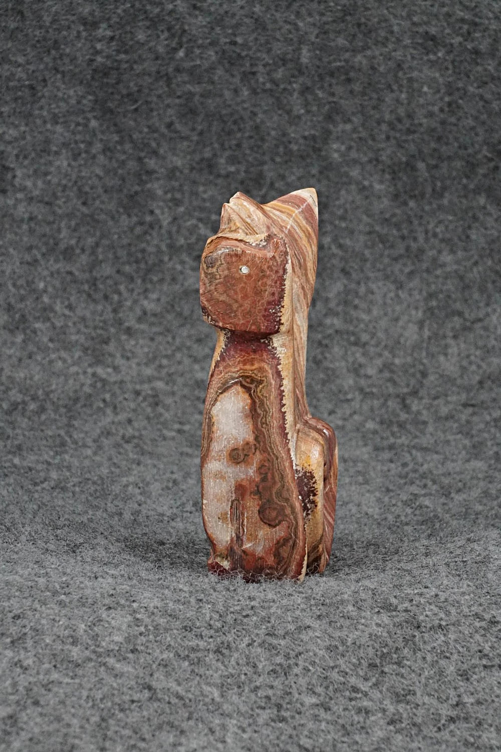 Cats Zuni Fetish Carving - Kenny Chavez
