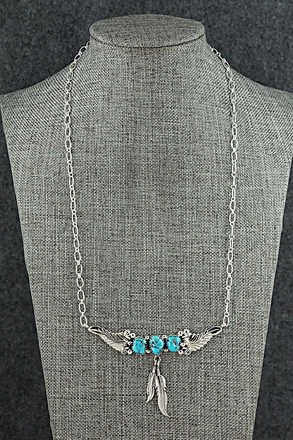 Turquoise & Sterling Silver Necklace - Sadie Jim