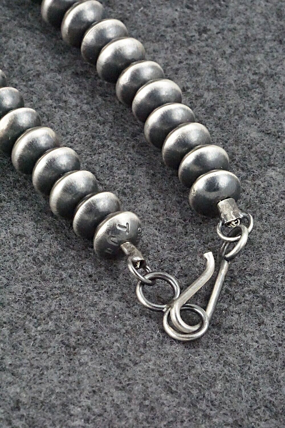 Sterling Silver Navajo Pearl Necklace 20" - Telisha Haley