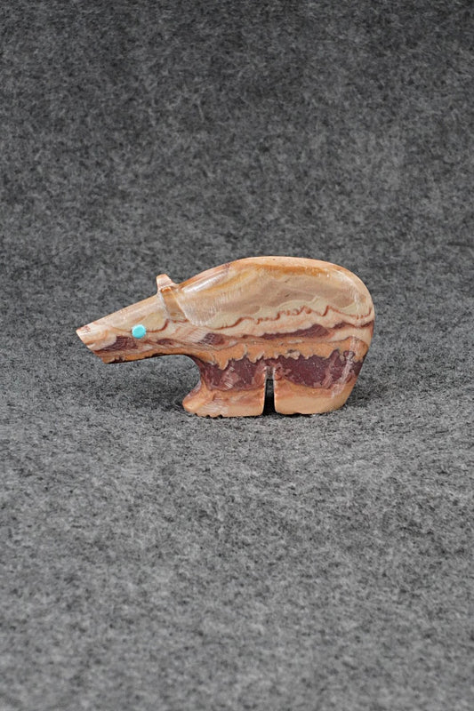 Bear Zuni Fetish Carving - Ronnie Lunasee