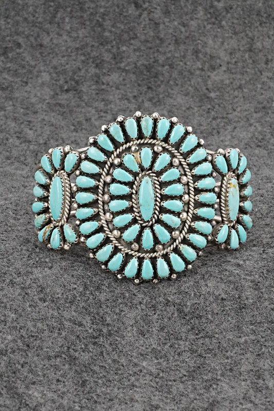 Turquoise & Sterling Silver Vintage Bracelet
