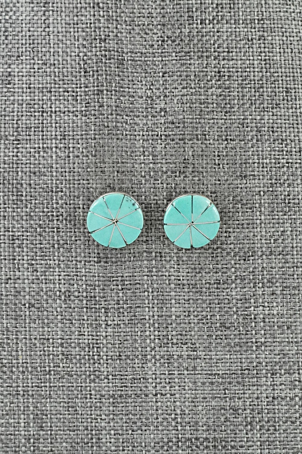Turquoise & Sterling Silver Earrings - Johnson Laweka