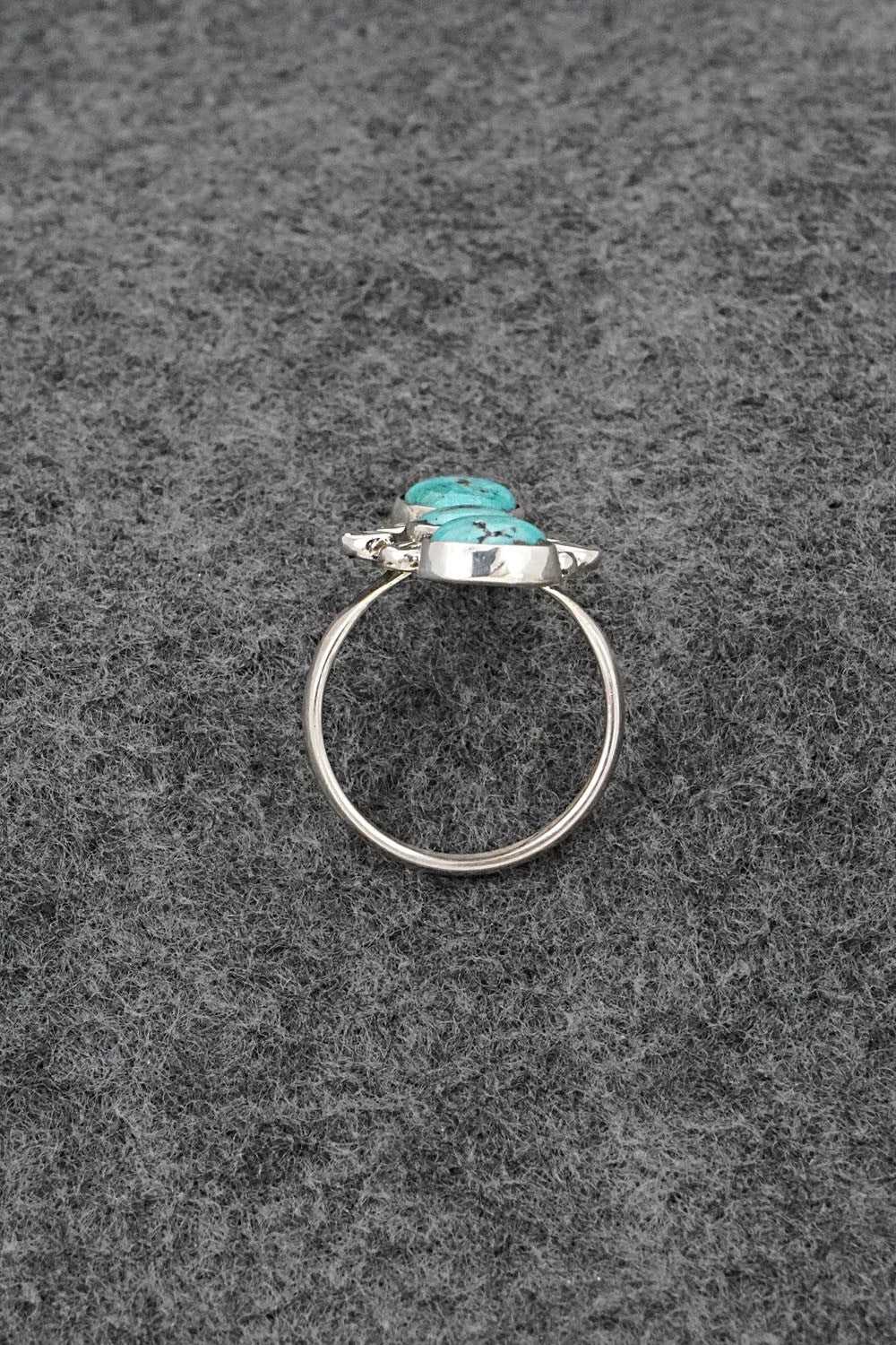 Turquoise & Sterling Silver Ring - Priscilla Reeder - Size 8
