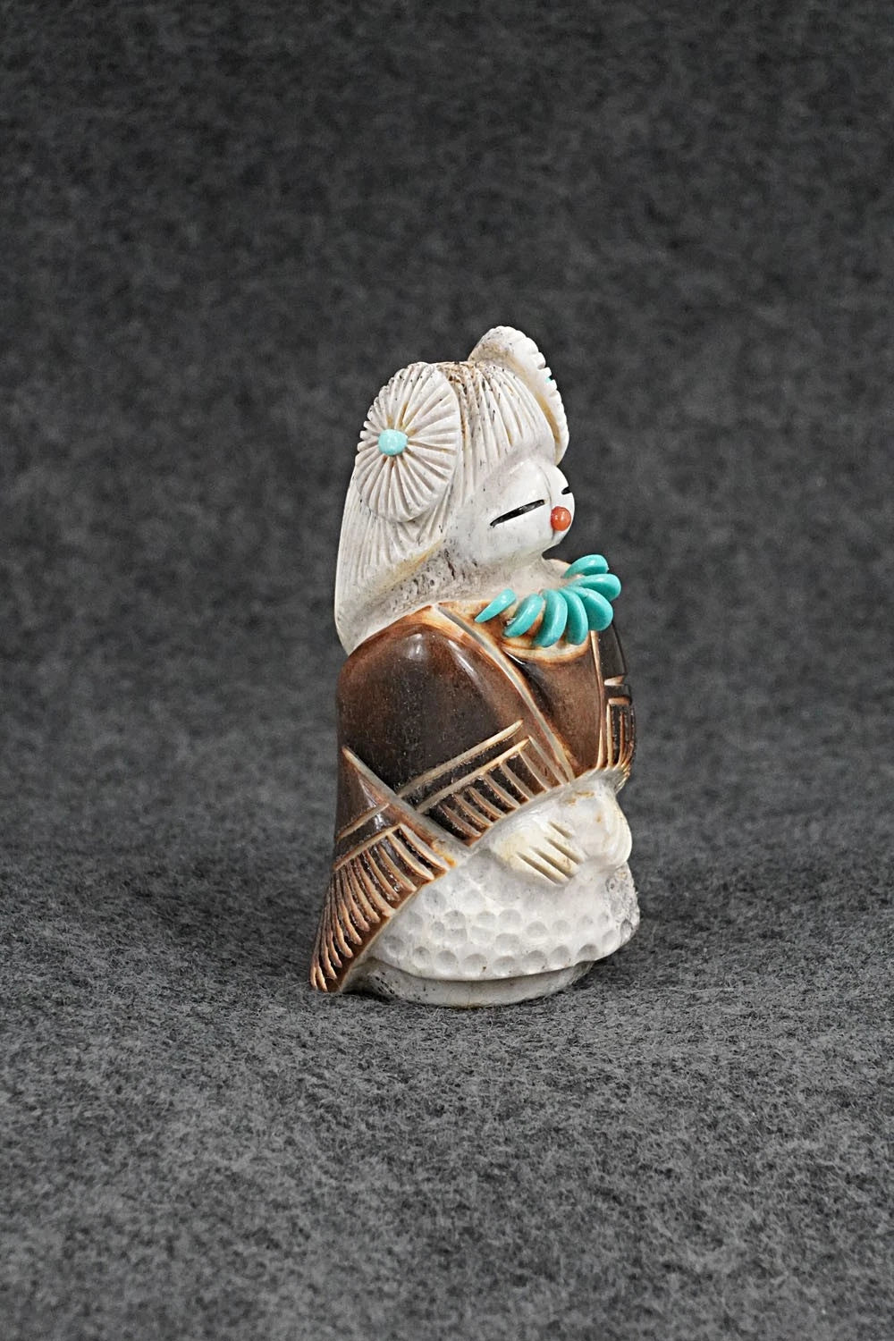 Corn Maiden Zuni Fetish Carving - Claudia Peina