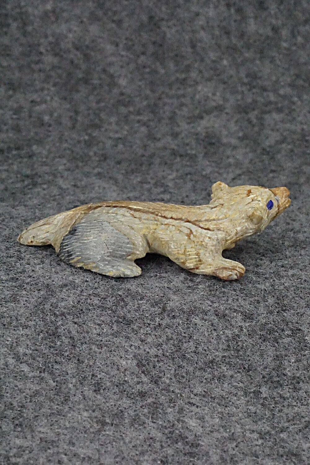 Badger Zuni Fetish Carving - Lance Cheama