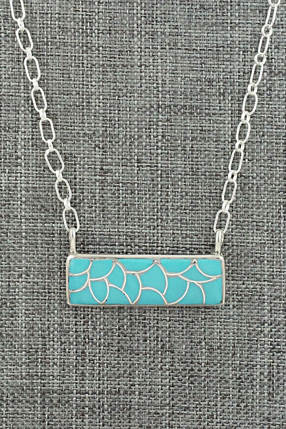 Turquoise & Sterling Silver Necklace - Orena Leekya