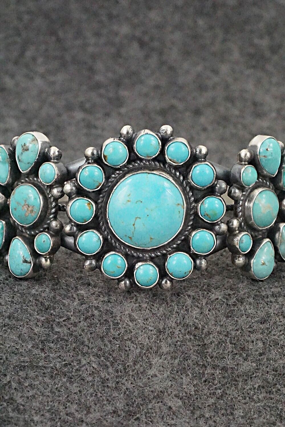 Turquoise & Sterling Silver Bracelet - Devin Brown
